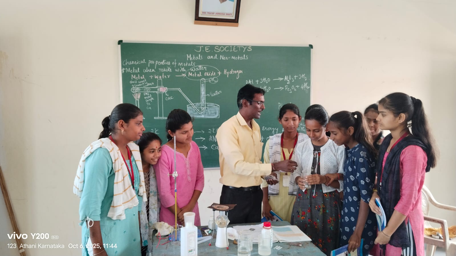 Science Laboratory - Girls conducting experiments